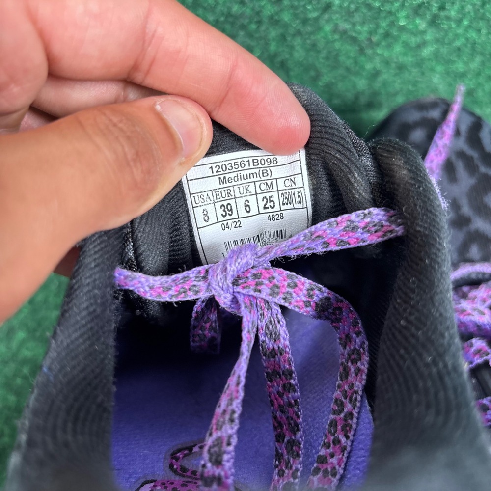 Brooks Ghost 14 Womens Running Shoes 8 Leopard Print Purple Black 1203561B098 - Picture 7 of 8